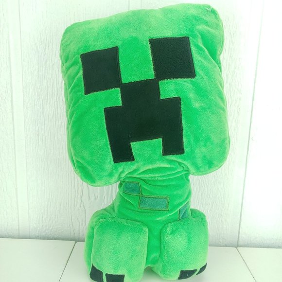 Minecraft Creeper Plush 16" Stuffed Throw Pillow Buddy Toy Green Gift Unisex - Picture 1 of 7